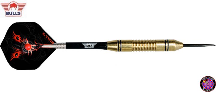Stahl Darts Dartpfeil Set - Bulls Wizard Schwarz